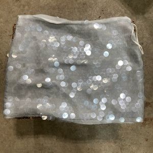 Rachel Roy clear sequin mini skirt sz 6